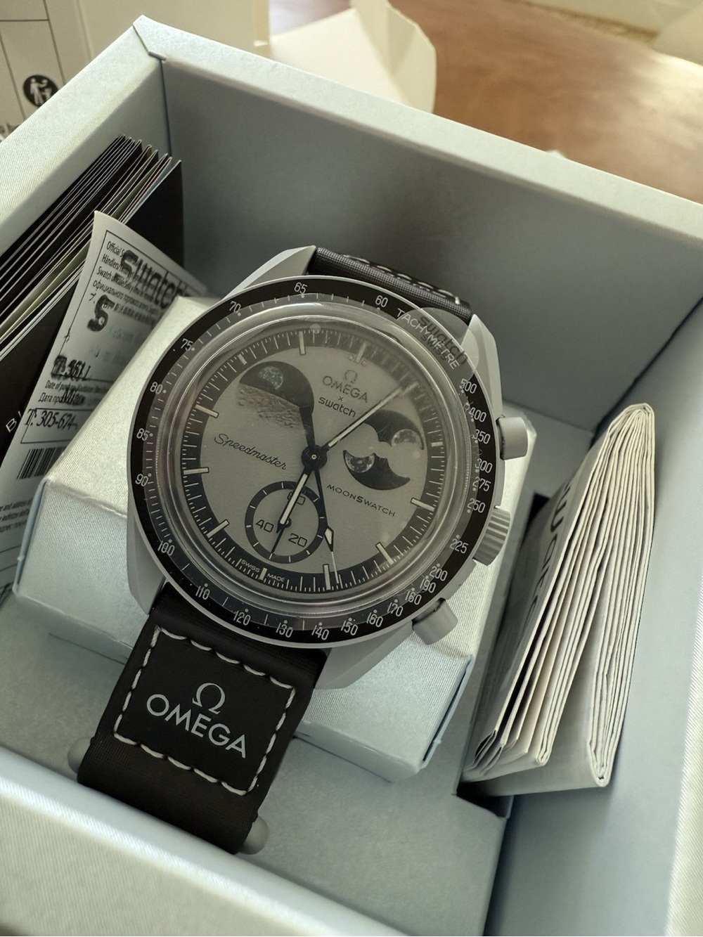 Swatch x Omega MoonSwatch Mission to the Moonphase Quartz Bioceramic Watch